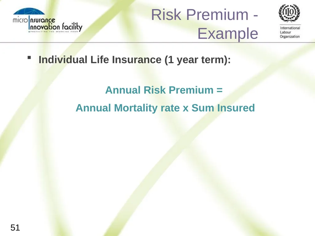 Pricing for Microinsurance Location Date Trainer 1 - slide 49 of 203