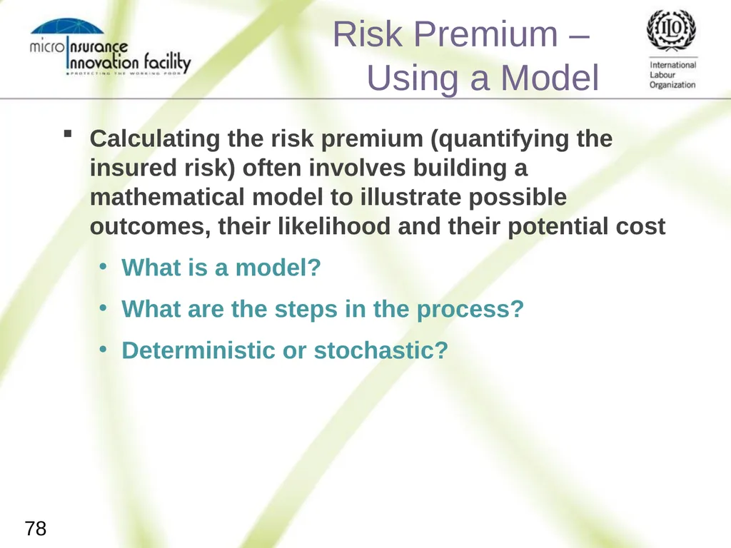 Pricing for Microinsurance Location Date Trainer 1 - slide 75 of 203