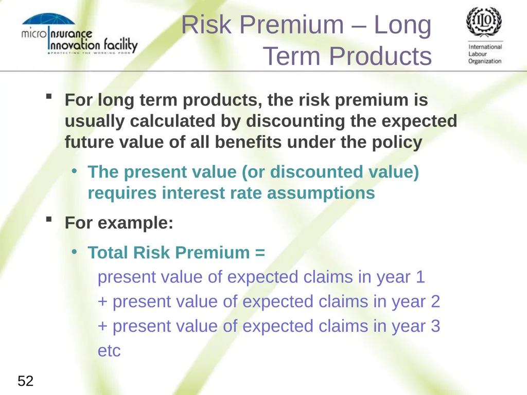 Pricing for Microinsurance Location Date Trainer 1 - slide 50 of 203