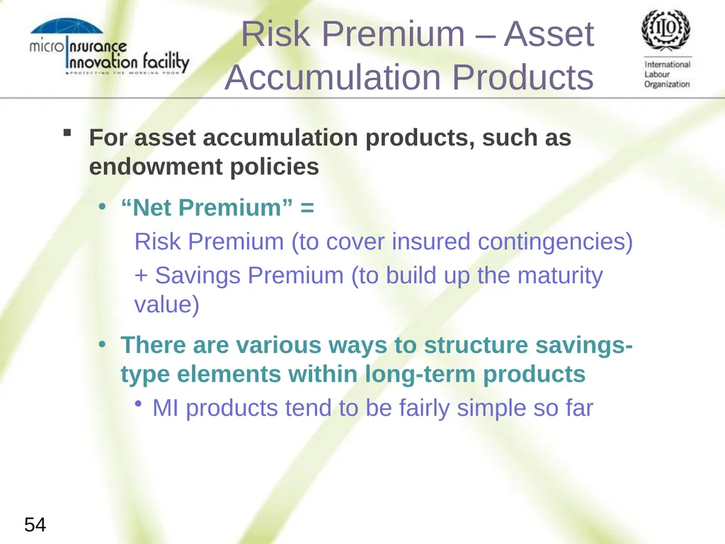 Pricing for Microinsurance Location Date Trainer 1 - slide 52 of 203
