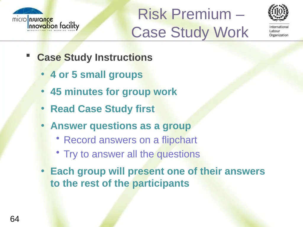 Pricing for Microinsurance Location Date Trainer 1 - slide 62 of 203