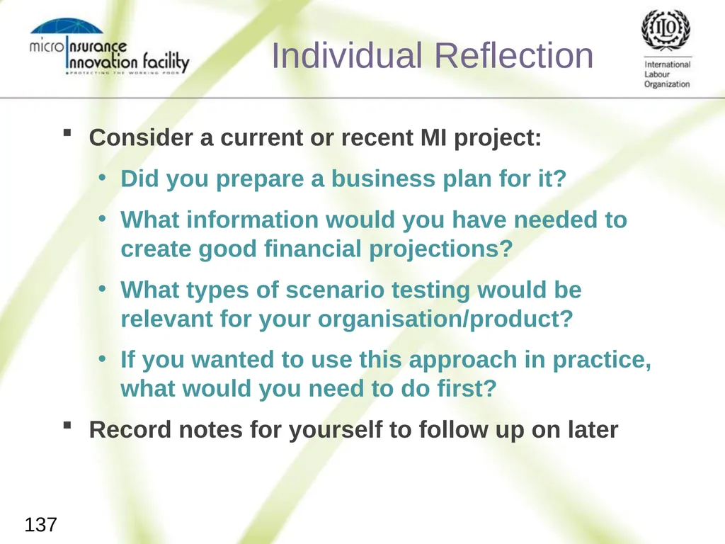 Pricing for Microinsurance Location Date Trainer 1 - slide 134 of 203