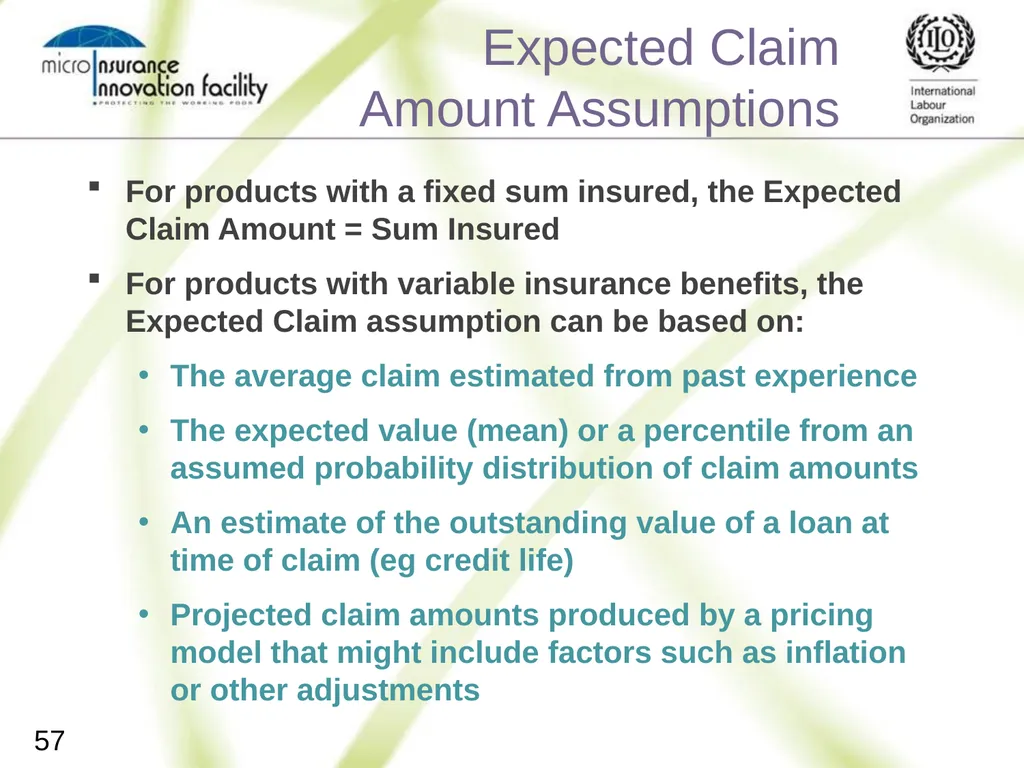 Pricing for Microinsurance Location Date Trainer 1 - slide 55 of 203