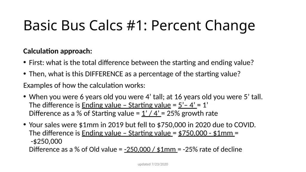 Basic Business Calculations for BUS 170 - slide 4 of 37
