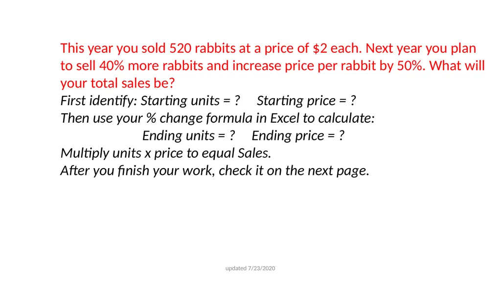 Basic Business Calculations for BUS 170 - slide 27 of 37
