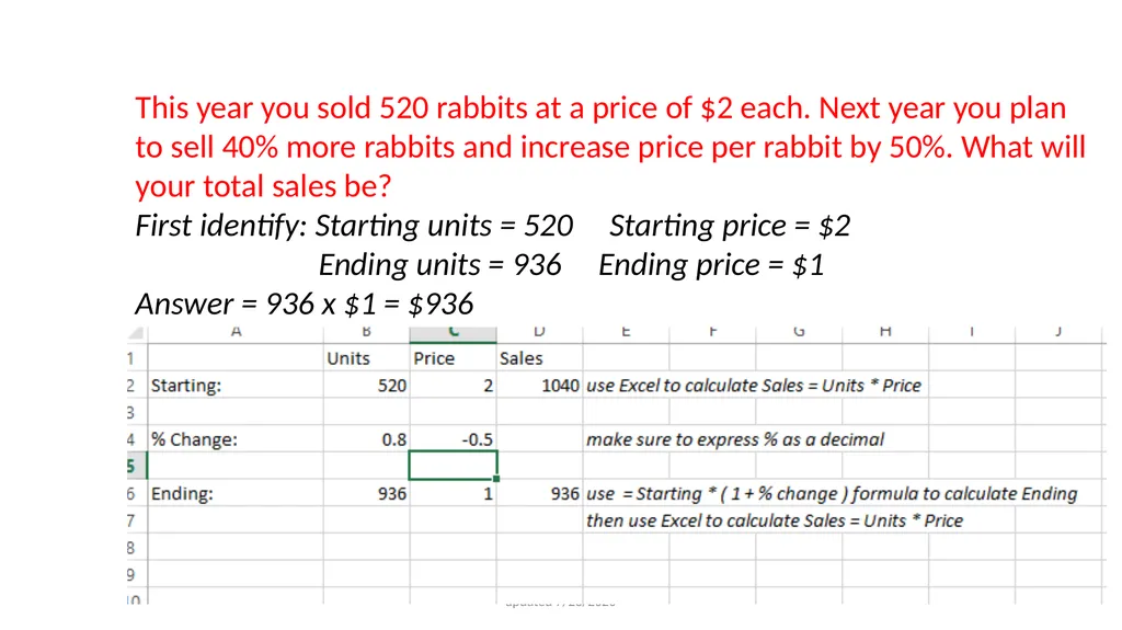 Basic Business Calculations for BUS 170 - slide 30 of 37