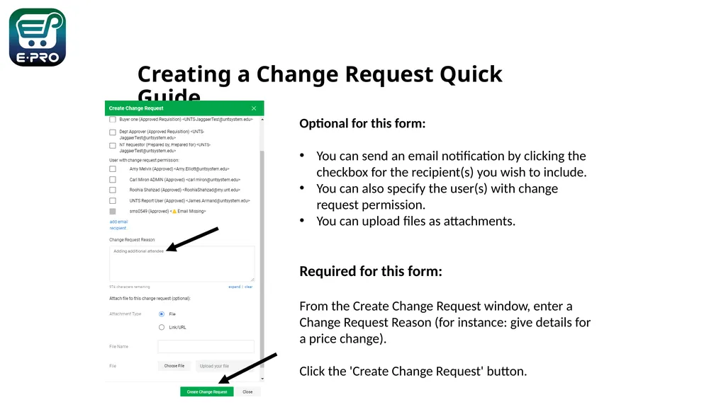 Shopping is Easy in ePro! 1 Creating a Service - slide 5 of 11