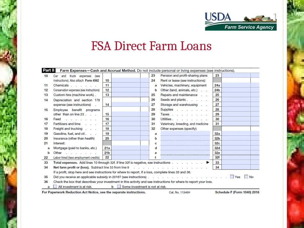 FSA Farm Loan Programs Norman Cummins USDA/FSA - slide 52 of 56