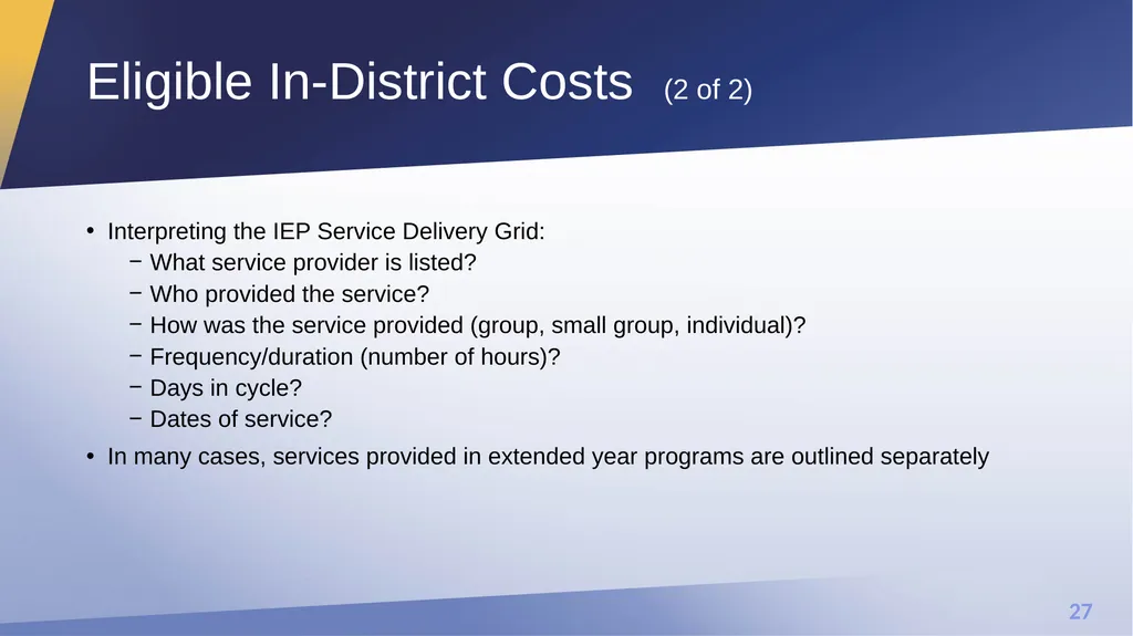 Extraordinary Relief and Reserve Relief Office of - slide 27 of 27