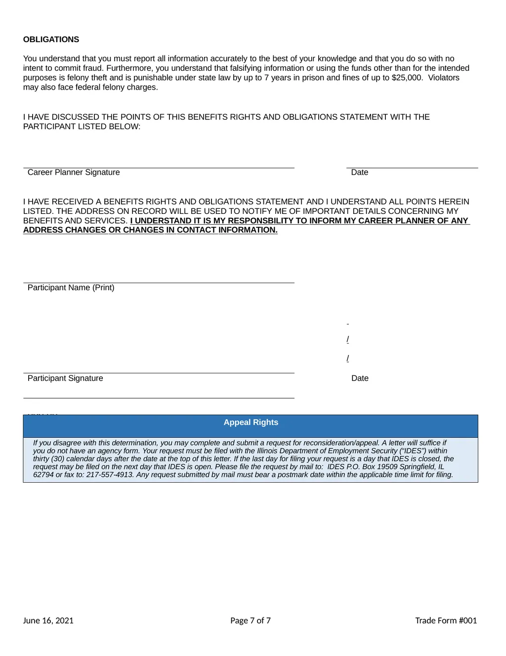 Trade Benefit Rights and Obligations (BRO) TRADE - slide 7 of 7