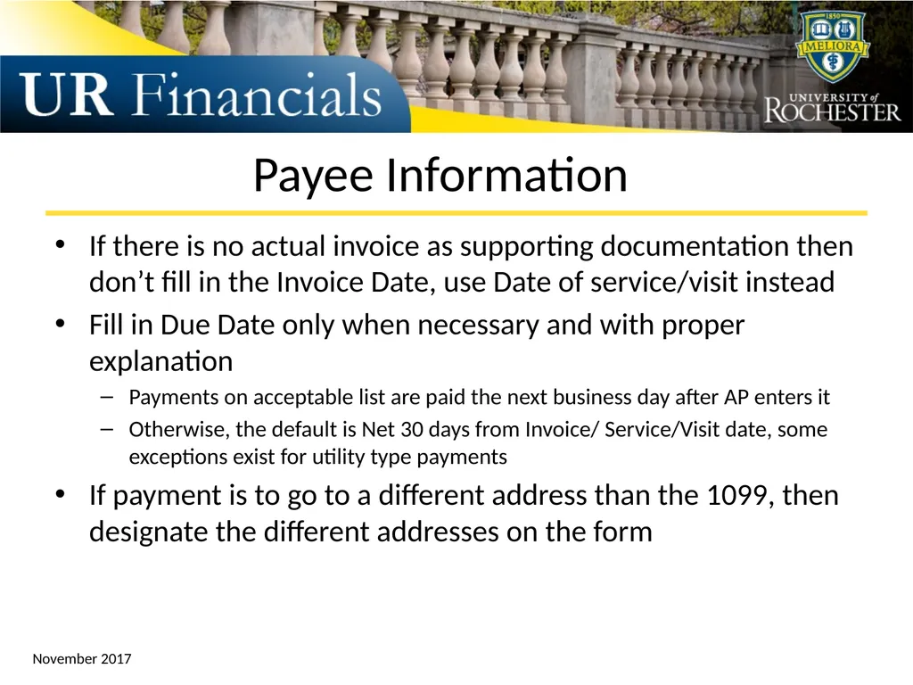 F4 Payment Request Form Training Reference - slide 9 of 18