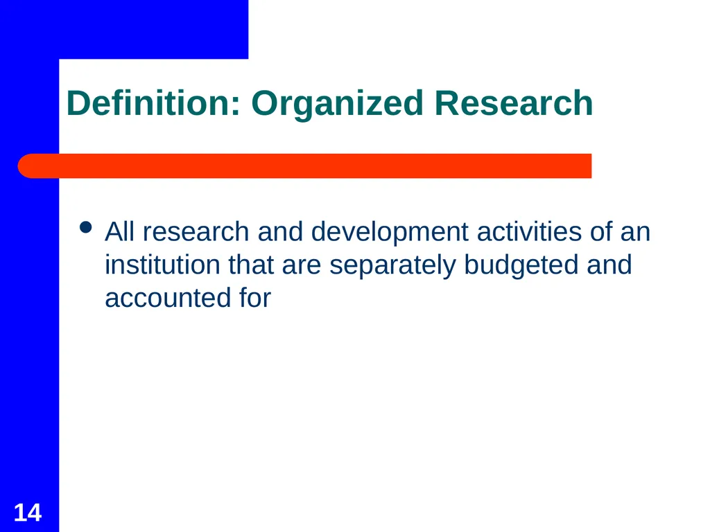 Facilities & Administrative Cost Rate Proposal - slide 14 of 21