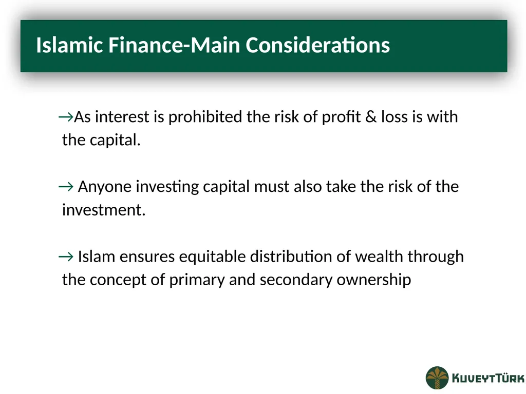 PRINCIPLES OF ISLAMIC BANKING Mustafa Dereci Group - slide 15 of 68