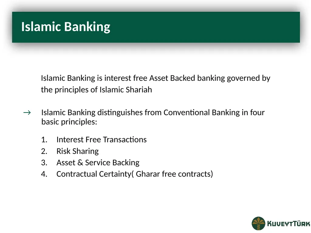 PRINCIPLES OF ISLAMIC BANKING Mustafa Dereci Group - slide 16 of 68