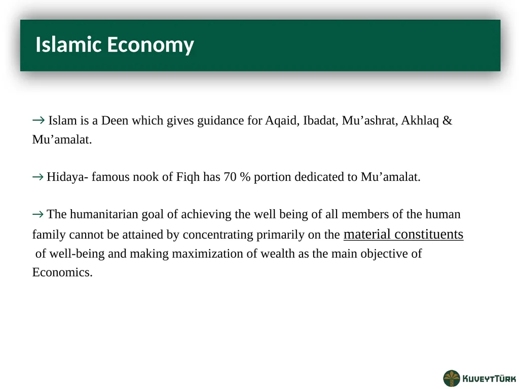 PRINCIPLES OF ISLAMIC BANKING Mustafa Dereci Group - slide 6 of 68