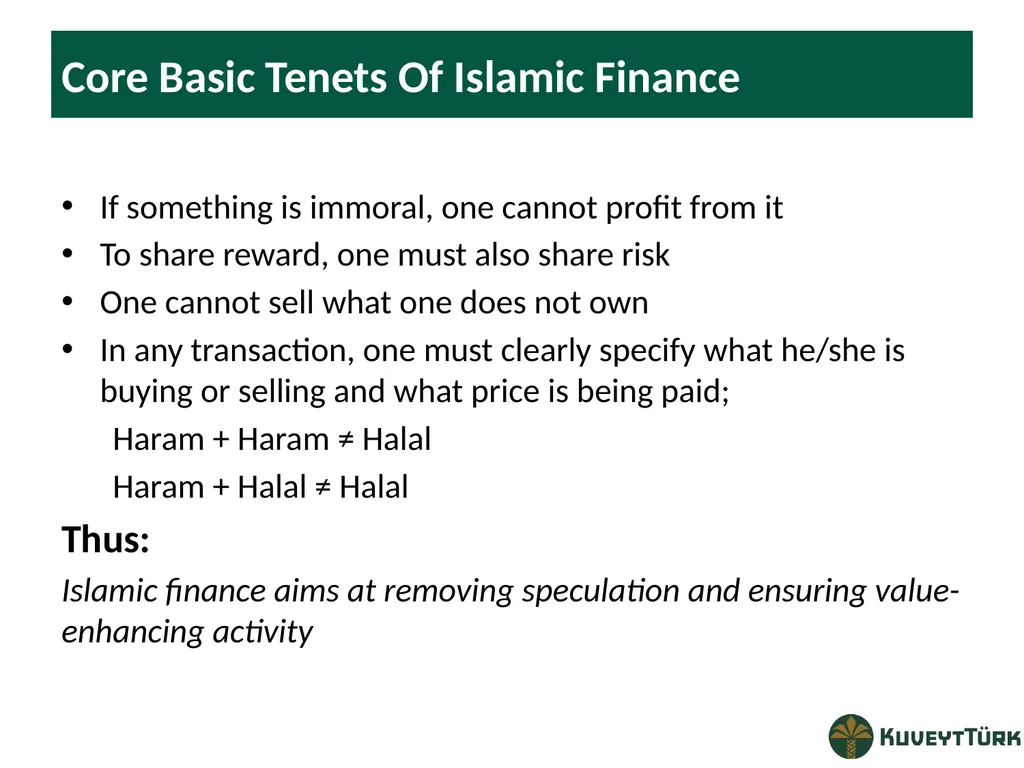PRINCIPLES OF ISLAMIC BANKING Mustafa Dereci Group - slide 18 of 68
