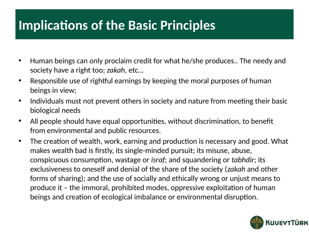 PRINCIPLES OF ISLAMIC BANKING Mustafa Dereci Group - slide 12 of 68