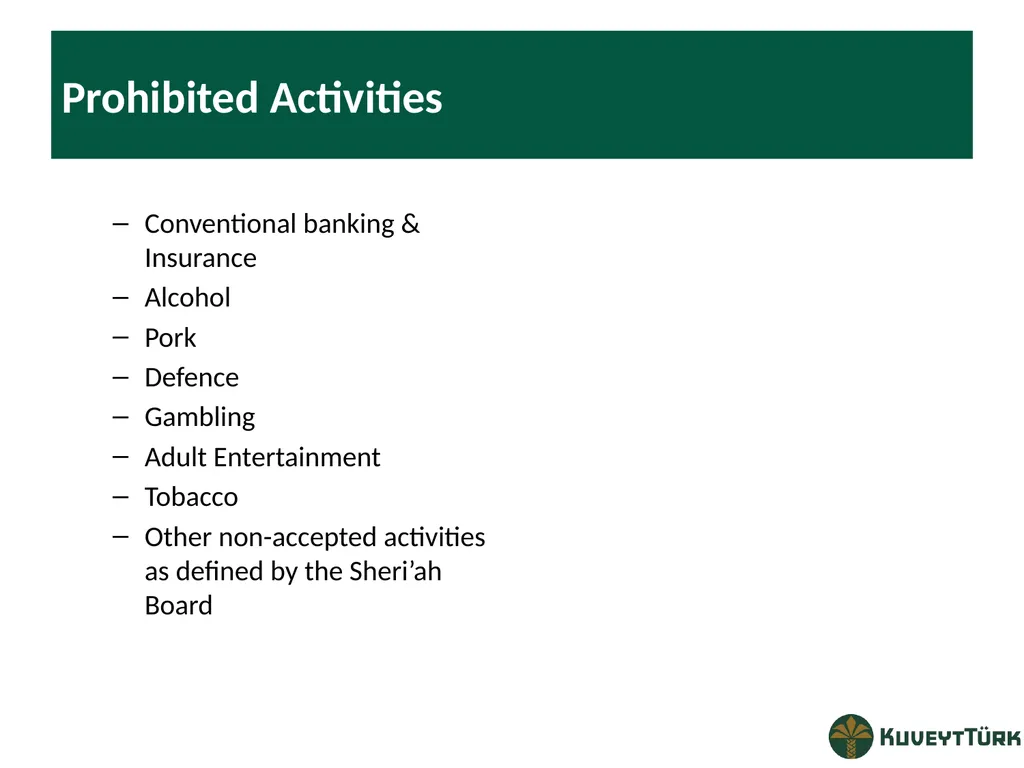 PRINCIPLES OF ISLAMIC BANKING Mustafa Dereci Group - slide 21 of 68