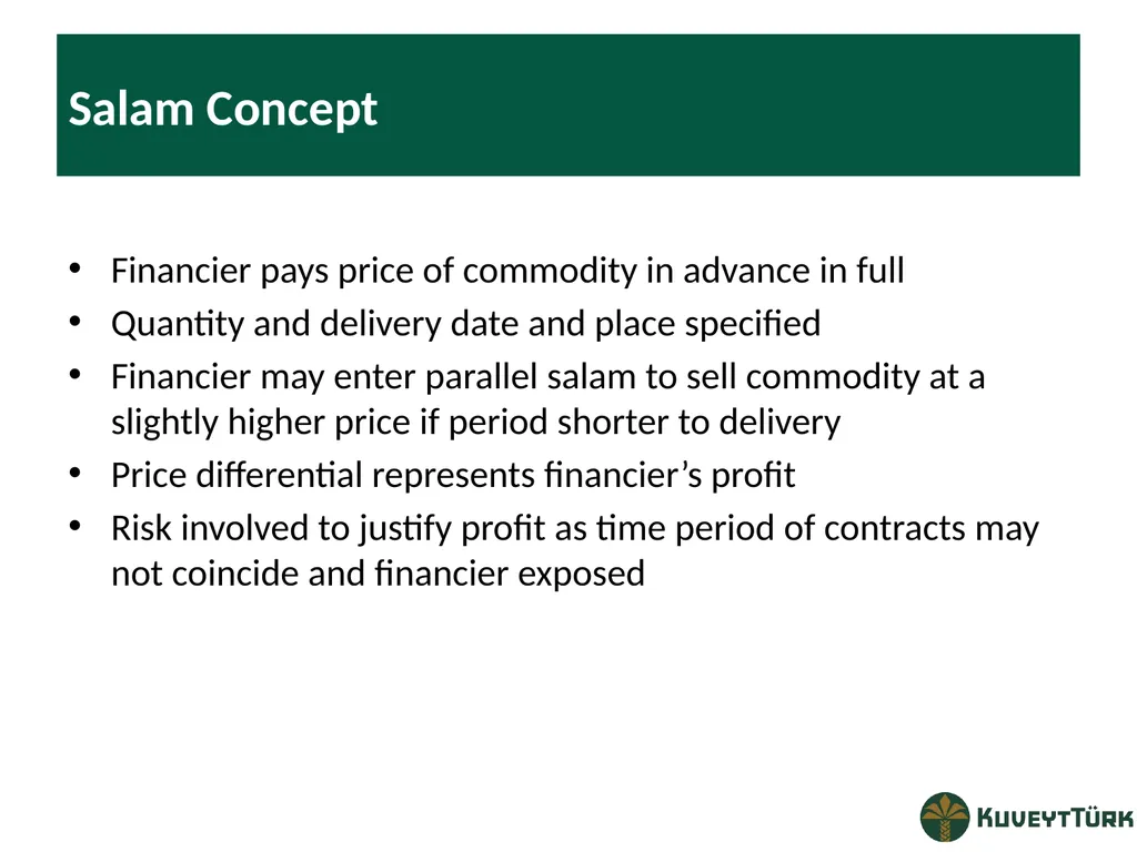 PRINCIPLES OF ISLAMIC BANKING Mustafa Dereci Group - slide 56 of 68
