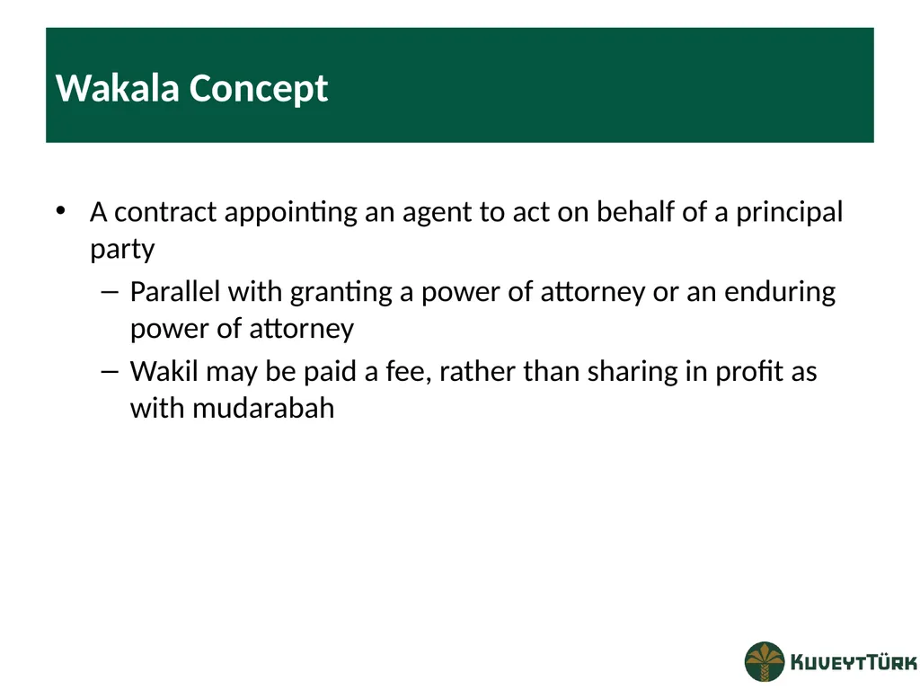 PRINCIPLES OF ISLAMIC BANKING Mustafa Dereci Group - slide 58 of 68