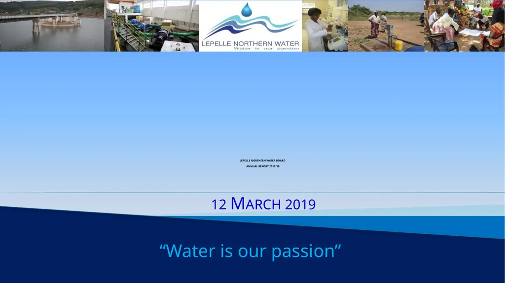 LEPELLE NORTHERN WATER BOARD ANNUAL REPORT 2017/18