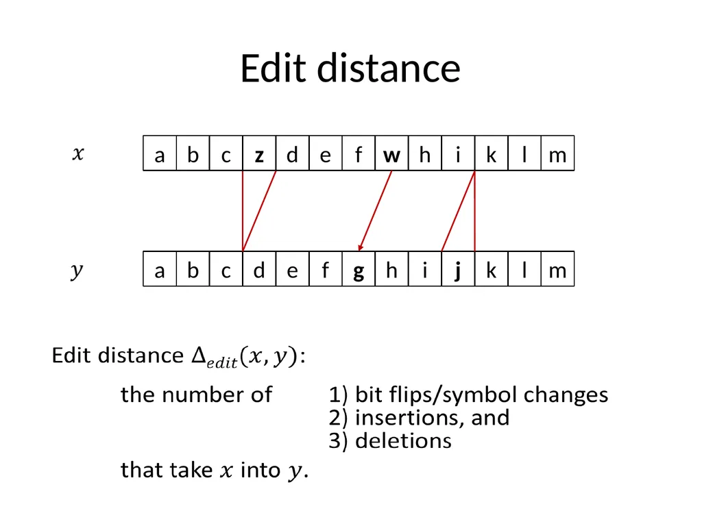 Streaming algorithms for edit distance Diptarka - slide 2 of 21