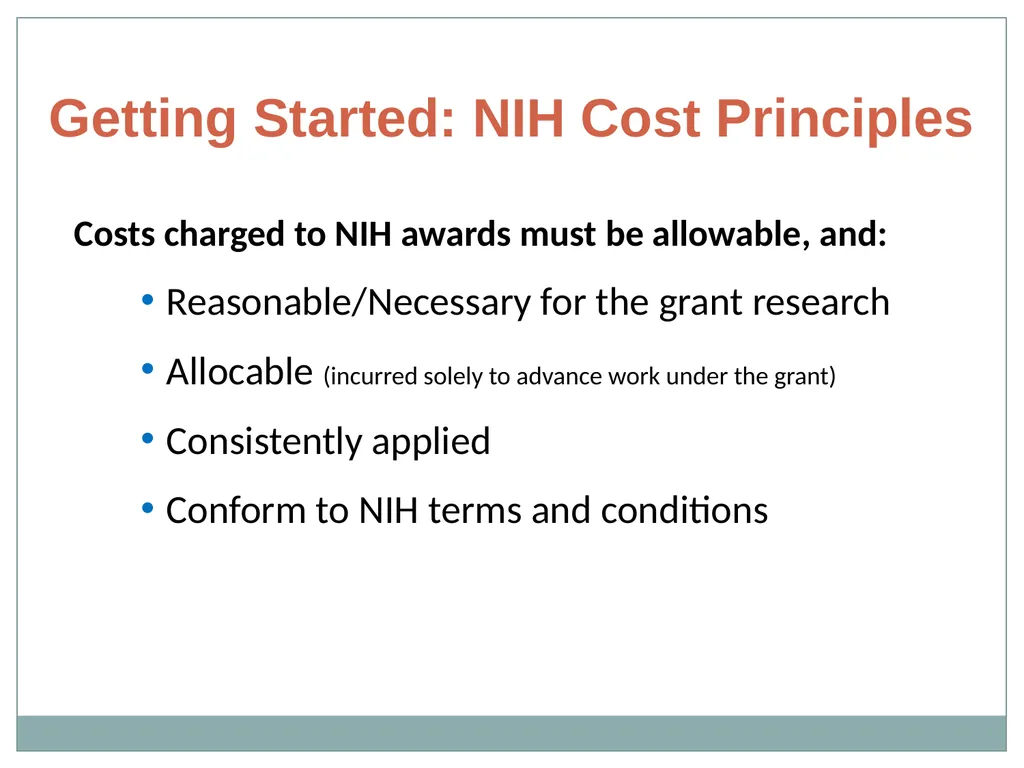 Budget Building Blocks for Investigators NIH - slide 7 of 41
