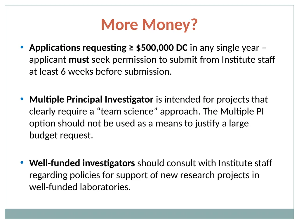 Budget Building Blocks for Investigators NIH - slide 27 of 41