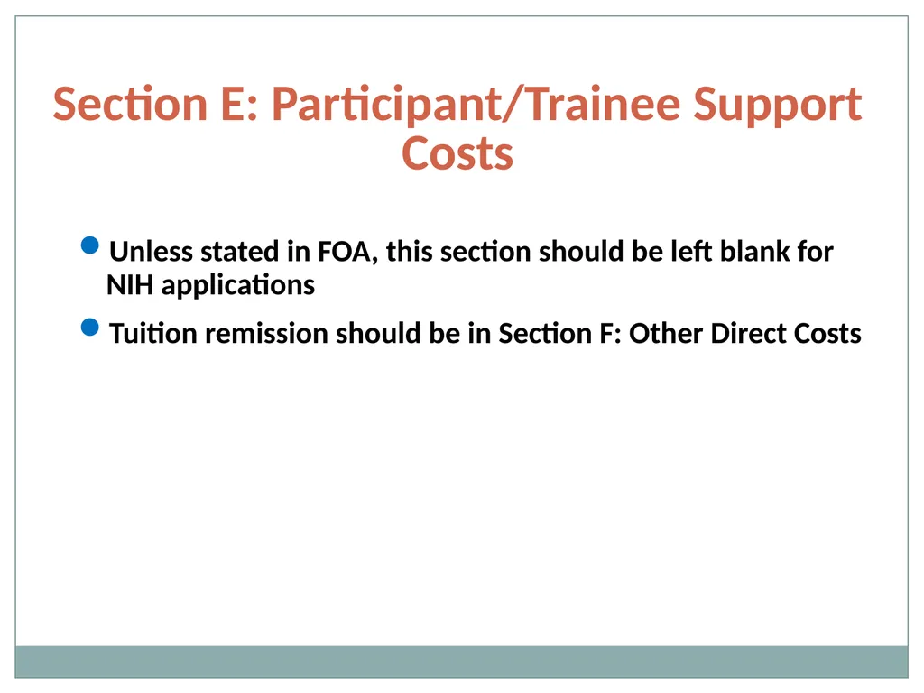 Budget Building Blocks for Investigators NIH - slide 21 of 41