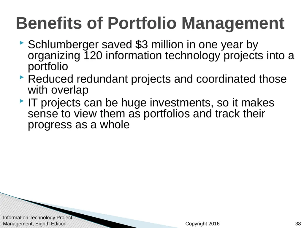 Chapter 7 Project Cost Management Information - slide 38 of 41