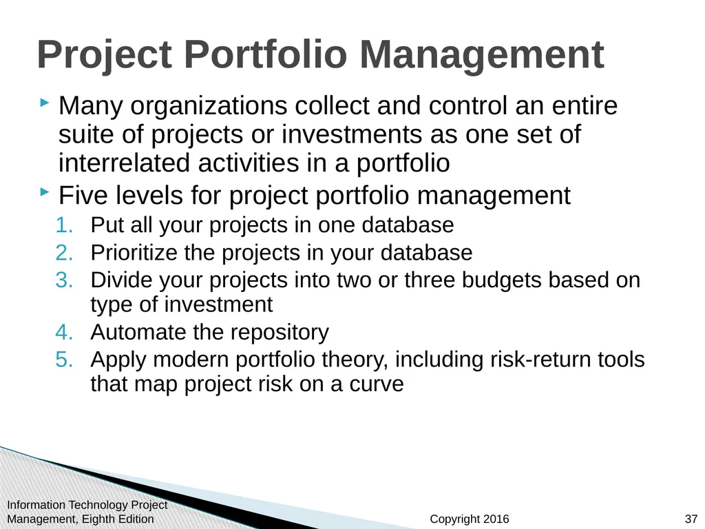 Chapter 7 Project Cost Management Information - slide 37 of 41