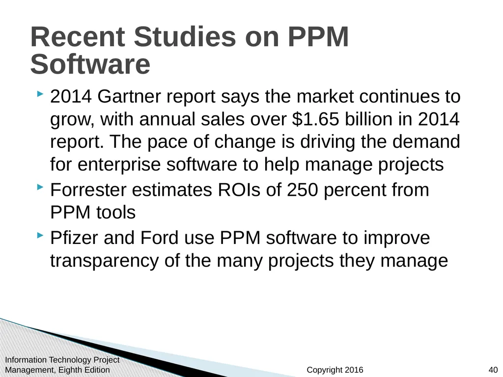 Chapter 7 Project Cost Management Information - slide 40 of 41
