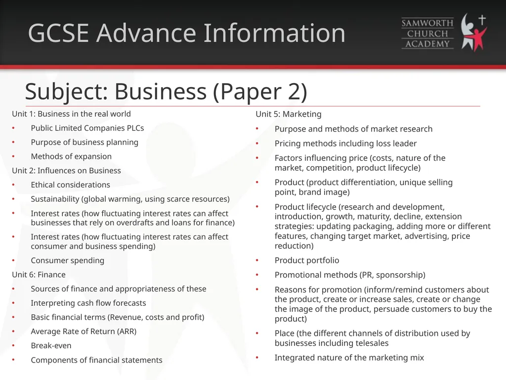 GCSE & A-Level Advance Exam Information 2021-2022 - slide 8 of 15