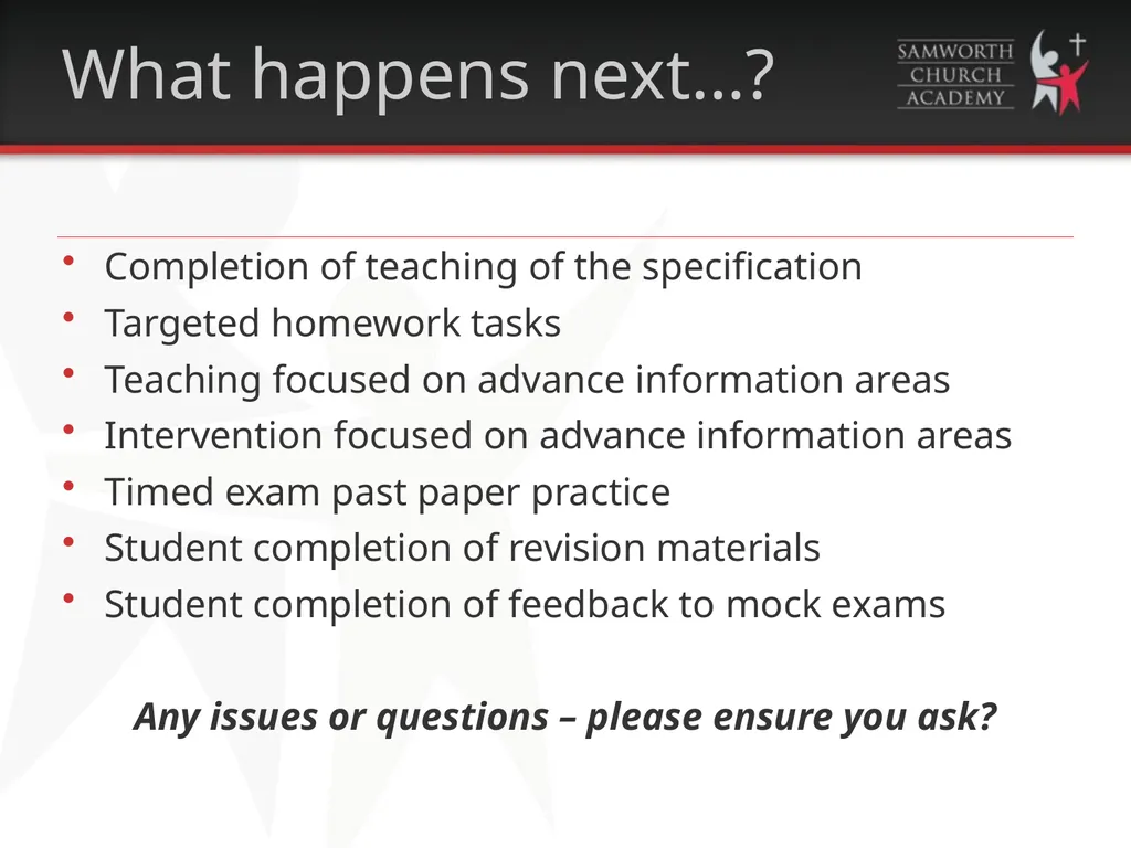 GCSE & A-Level Advance Exam Information 2021-2022 - slide 15 of 15
