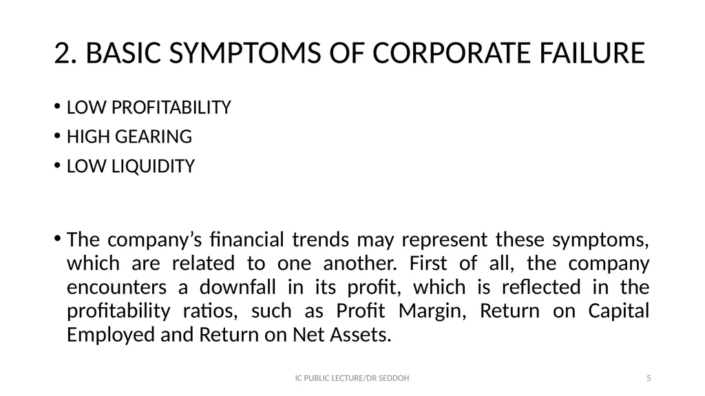 INSTITUTE OF CHARTERED ACCOUNTANTS CORPORATE - slide 5 of 32