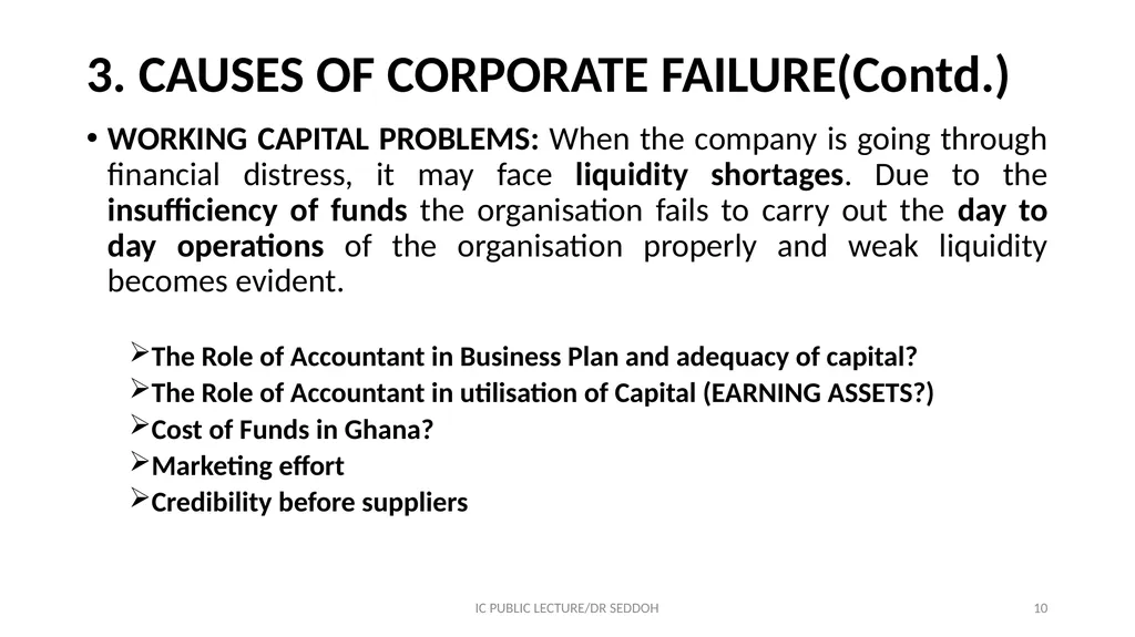 INSTITUTE OF CHARTERED ACCOUNTANTS CORPORATE - slide 10 of 32