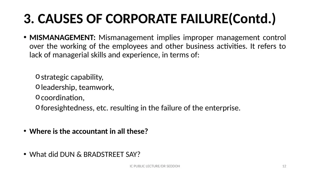 INSTITUTE OF CHARTERED ACCOUNTANTS CORPORATE - slide 12 of 32