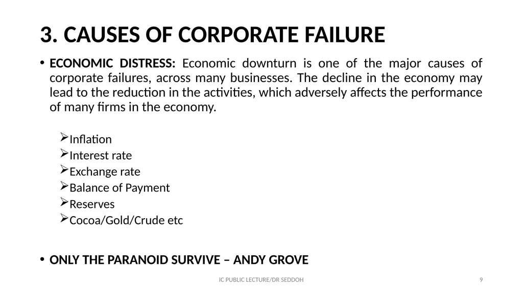 INSTITUTE OF CHARTERED ACCOUNTANTS CORPORATE - slide 9 of 32