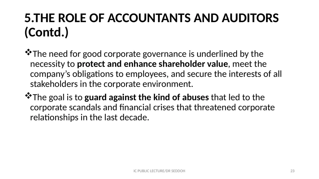 INSTITUTE OF CHARTERED ACCOUNTANTS CORPORATE - slide 22 of 32