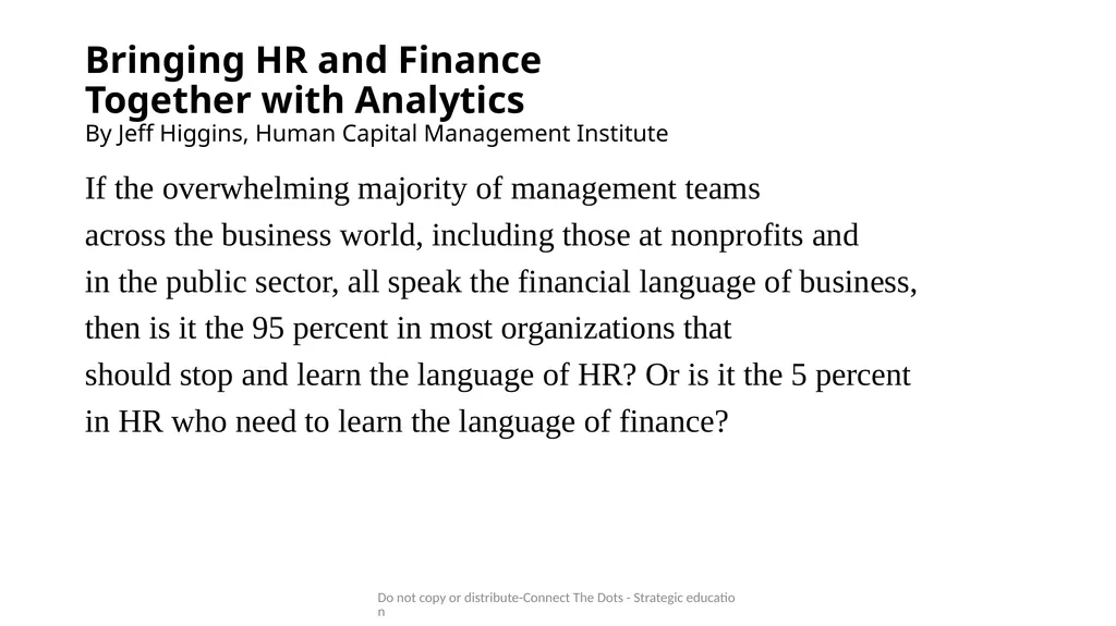 Mo Sattar Do not copy or distribute-Connect The - slide 10 of 44