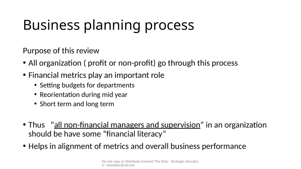 Mo Sattar Do not copy or distribute-Connect The - slide 25 of 44