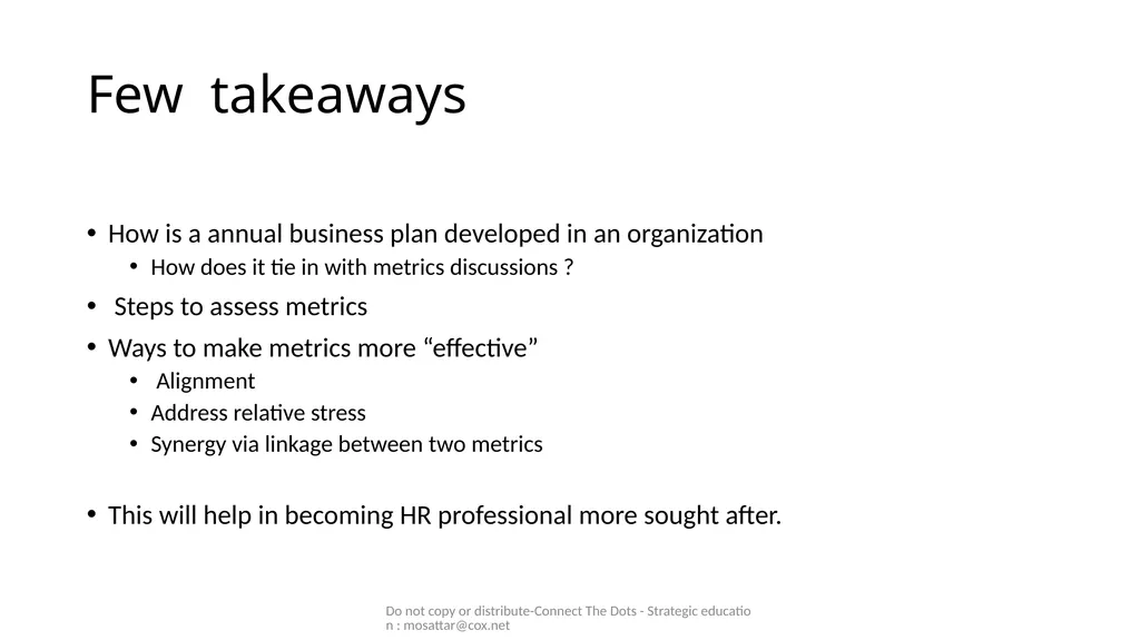 Mo Sattar Do not copy or distribute-Connect The - slide 3 of 44