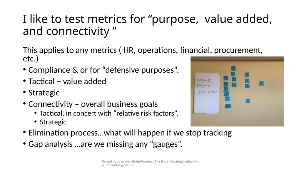 Mo Sattar Do not copy or distribute-Connect The - slide 34 of 44