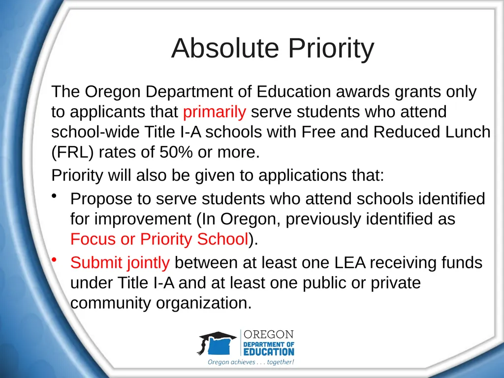 21st Century Community Learning Centers (CCLC) - slide 6 of 40