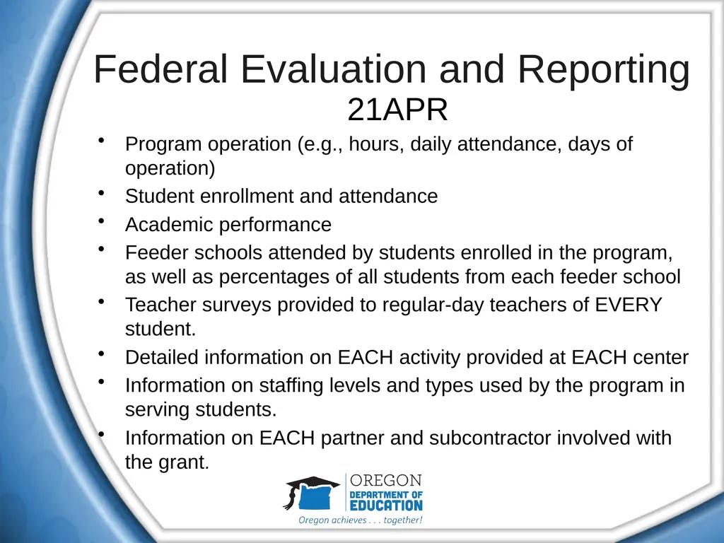 21st Century Community Learning Centers (CCLC) - slide 29 of 40