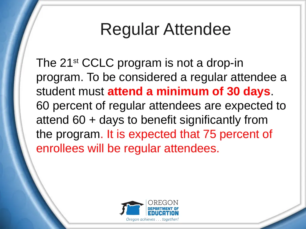 21st Century Community Learning Centers (CCLC) - slide 9 of 40