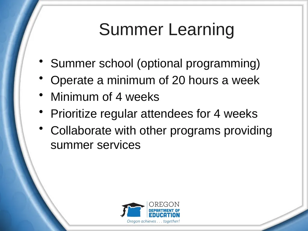 21st Century Community Learning Centers (CCLC) - slide 10 of 40