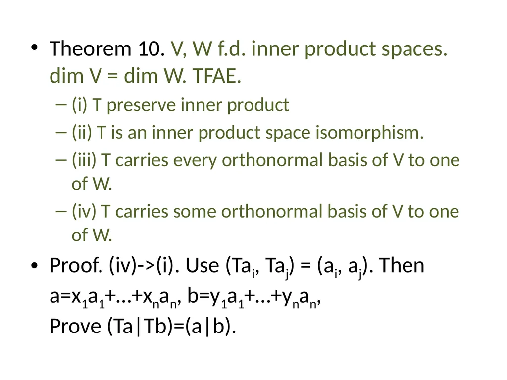 8.4. Unitary Operators Inner product preserving V, - slide 3 of 17