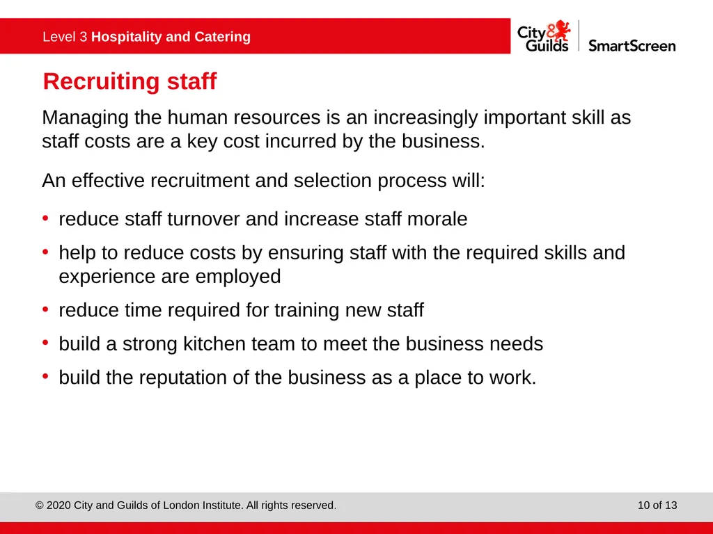 PowerPoint presentation Managing resources Unit - slide 10 of 13