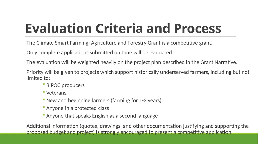 Climate Smart Farming: Agriculture and Forestry - slide 10 of 24